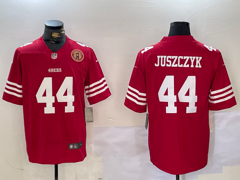 Men San Francisco 49ers #44 Juszczyk red 2025 Nike Limited NFL Jersey 001